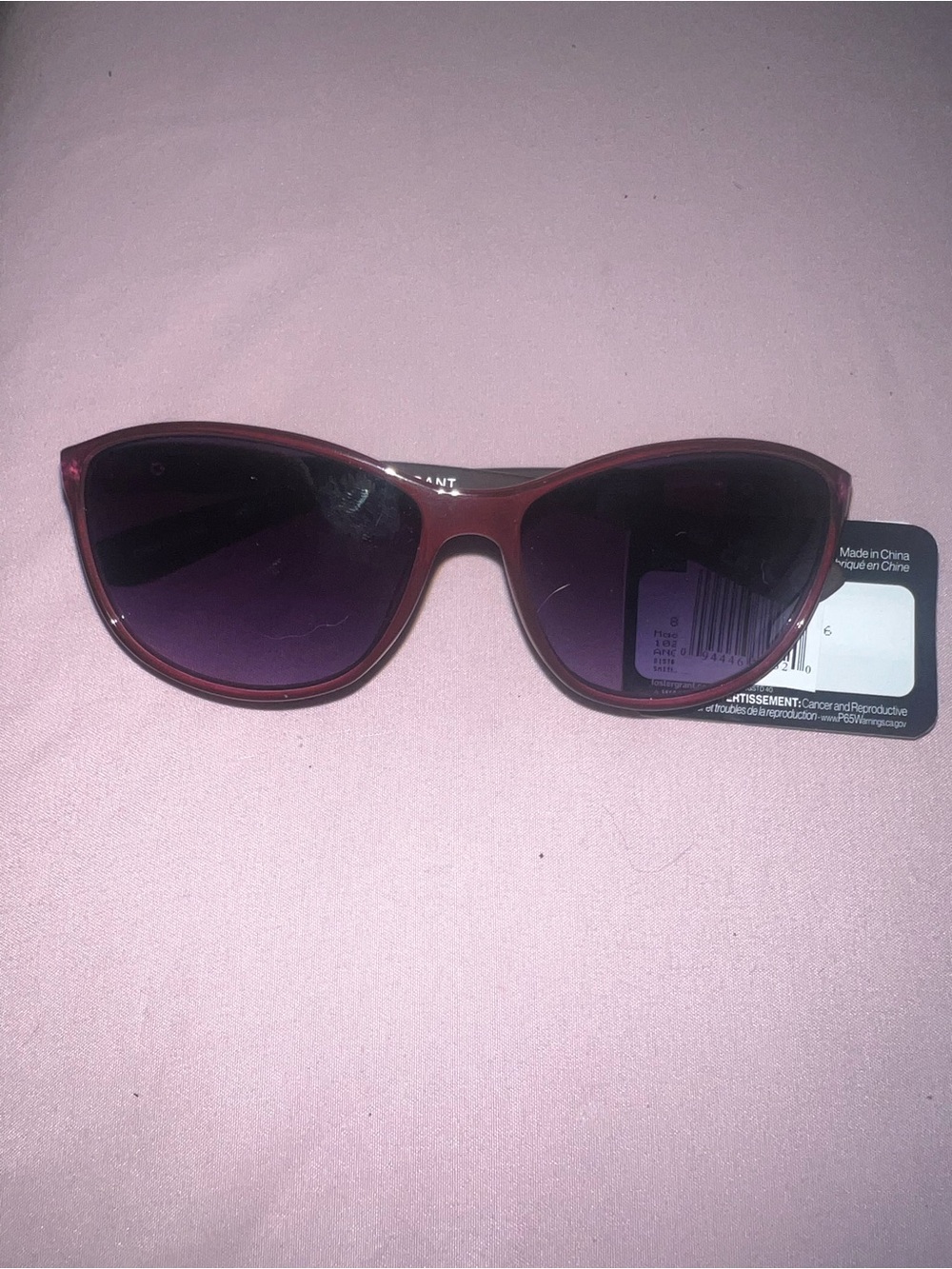 Foster Grant Purple Frame with Gradient Purple Lenses Cat-Eye Sunglasses